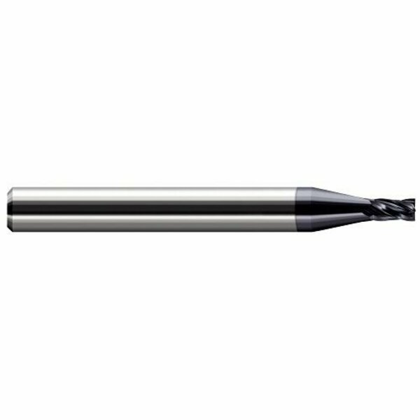 Harvey Tool 2.000 mm Cutter dia x 3.000 mm Length of Cut Carbide Metric Square End Mill, 4 Flutes, AlTiN Coated 740745-C3